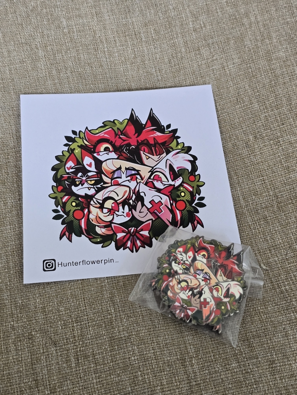 Hunterflowerpin Enamel Alastor Limited Edition Wreath Pin